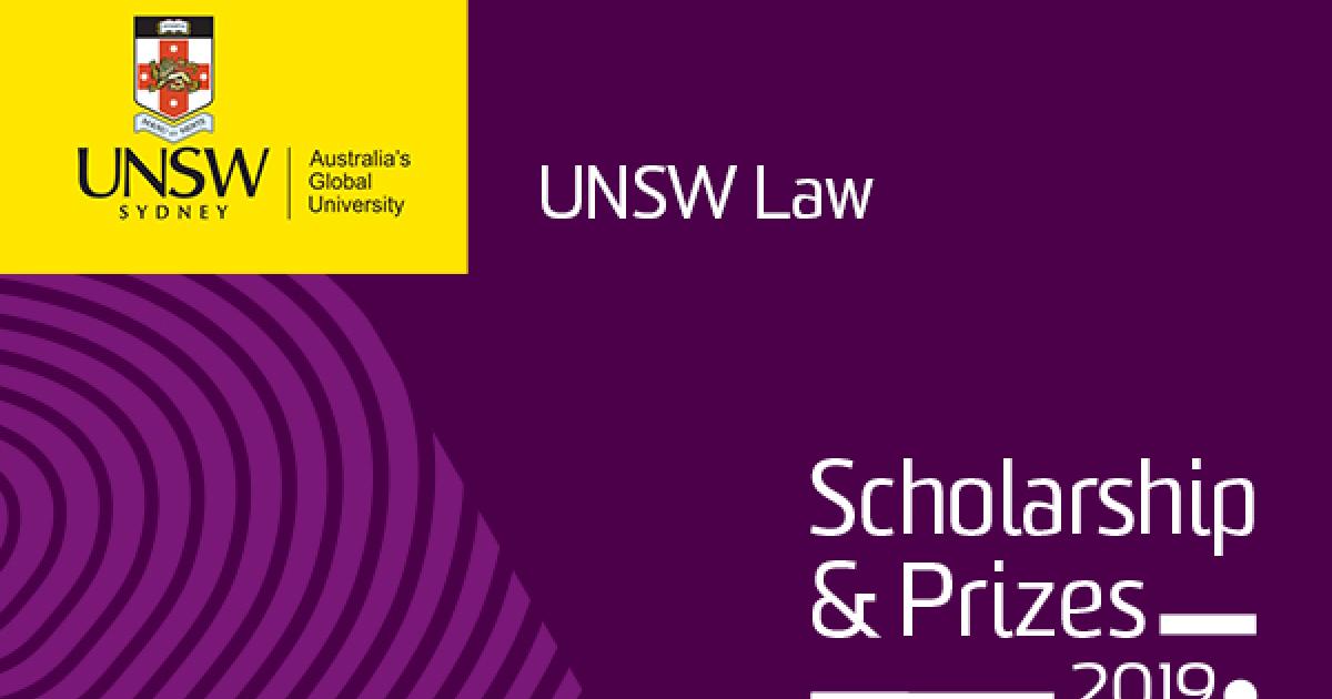 2019 UNSW Law Scholarship & Prizes Evening UNSW Sydney